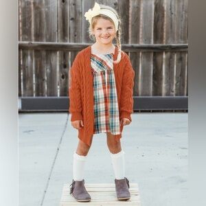 Ruffle Butts cozy knit fall sweater size 4T/5.